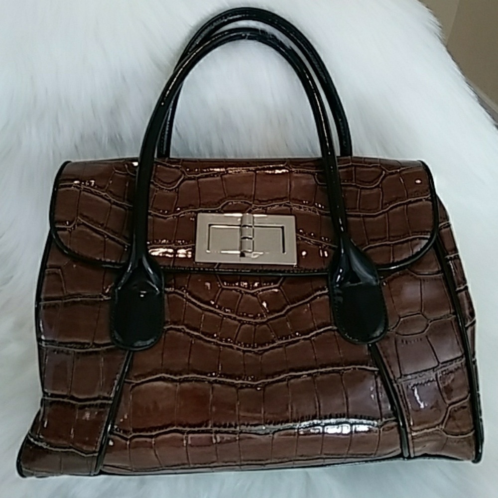 WHBM Faux Croc Handbag